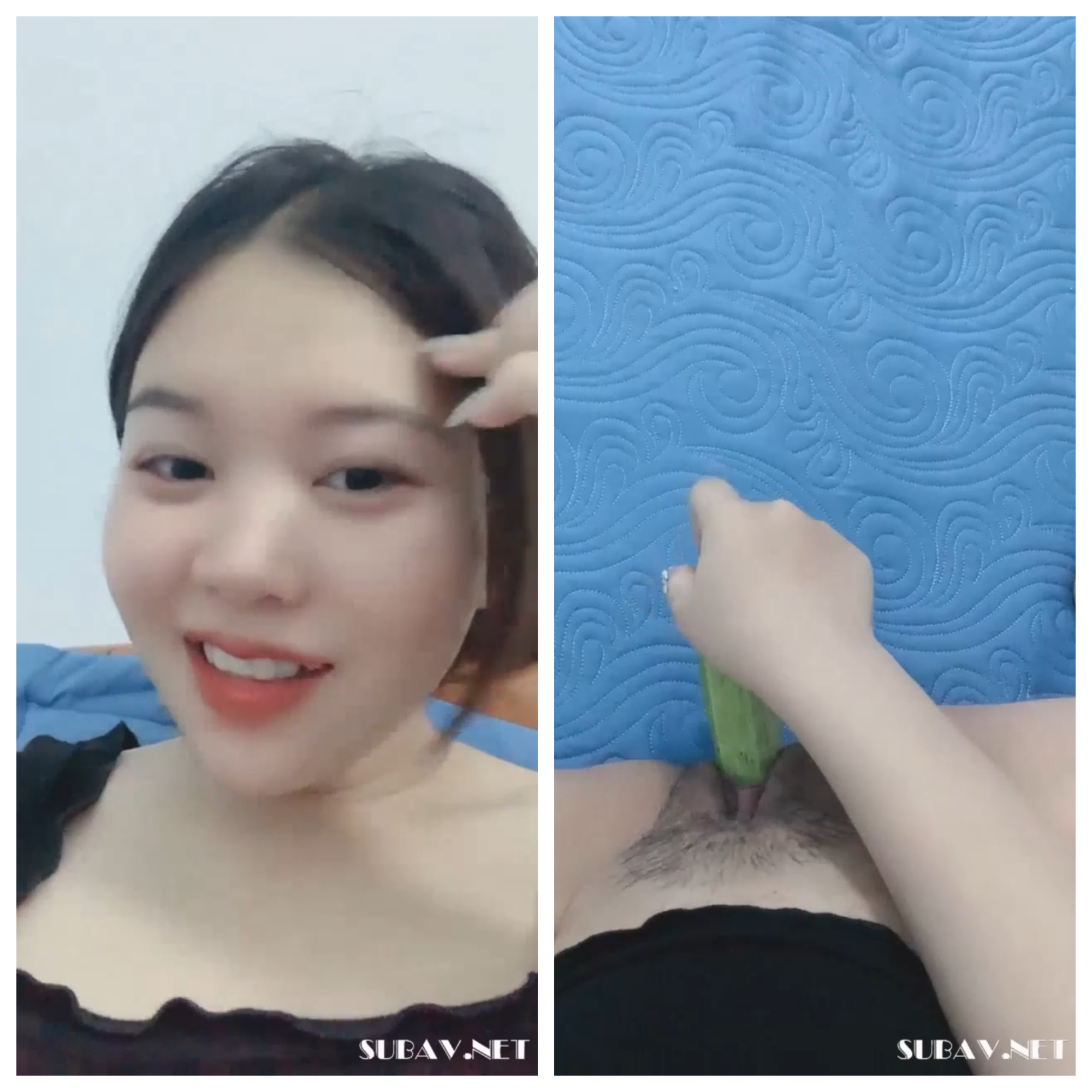 LoanCute mmlive cô nàng răng khểnh thủ dâm với dưa chuột